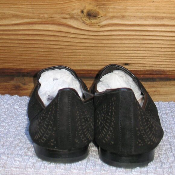 Black Laser Cut Flats - Picture 6 of 9